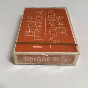 Braniff International Airlines BRIDGE Deck Playing Cards NEW SEALED Vintage